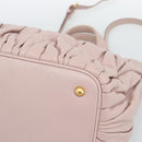 Miu Miu Hand Bag Leather 2way Pink Gold 5BG061 Auth am12025V-12