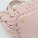 Miu Miu Hand Bag Leather 2way Pink Gold 5BG061 Auth am12025V-15