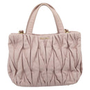 Miu Miu Hand Bag Leather 2way Pink Gold 5BG061 Auth am12025V-2