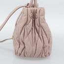 Miu Miu Hand Bag Leather 2way Pink Gold 5BG061 Auth am12025V-5