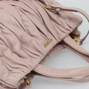 Miu Miu Hand Bag Leather 2way Pink Gold 5BG061 Auth am12025V-6