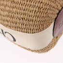 Chloe Woody Small Basket Shoulder Bag Raffia Beige Auth am12028V-12