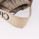 Chloe Woody Small Basket Shoulder Bag Raffia Beige Auth am12028V-7