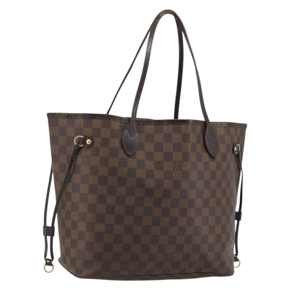LOUIS VUITTON Damier Ebene Neverfull MM Tote Bag N51105 LV Auth am12029
