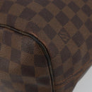 LOUIS VUITTON Damier Ebene Neverfull MM Tote Bag N51105 LV Auth am12029-15