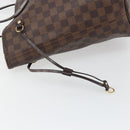 LOUIS VUITTON Damier Ebene Neverfull MM Tote Bag N51105 LV Auth am12029-19