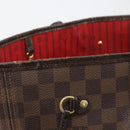 LOUIS VUITTON Damier Ebene Neverfull MM Tote Bag N51105 LV Auth am12029-10