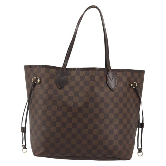 LOUIS VUITTON Damier Ebene Neverfull MM Tote Bag N51105 LV Auth am12029