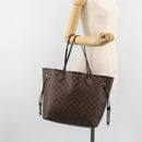 LOUIS VUITTON Damier Ebene Neverfull MM Tote Bag N51105 LV Auth am12029-25
