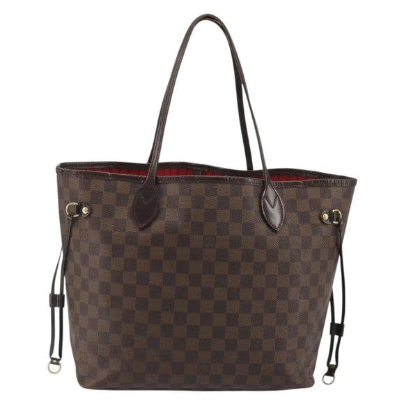 LOUIS VUITTON Damier Ebene Neverfull MM Tote Bag N51105 LV Auth am12029