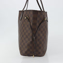 LOUIS VUITTON Damier Ebene Neverfull MM Tote Bag N51105 LV Auth am12029-3