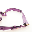 Chloe Elsie Hand Bag Leather 2way Purple Gold Auth am12030V-11