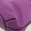 Chloe Elsie Hand Bag Leather 2way Purple Gold Auth am12030V-16
