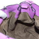 Chloe Elsie Hand Bag Leather 2way Purple Gold Auth am12030V-24