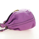 Chloe Elsie Hand Bag Leather 2way Purple Gold Auth am12030V-4
