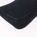 GUCCI GG Canvas Accessory Pouch Black 154432 Auth am12031V-12