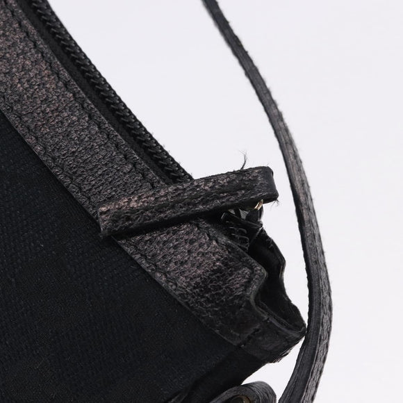 GUCCI GG Canvas Accessory Pouch Black 154432 Auth am12031V