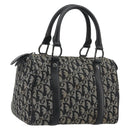 Christian Dior Trotter Canvas Hand Bag Navy Silver Auth am12033A-1