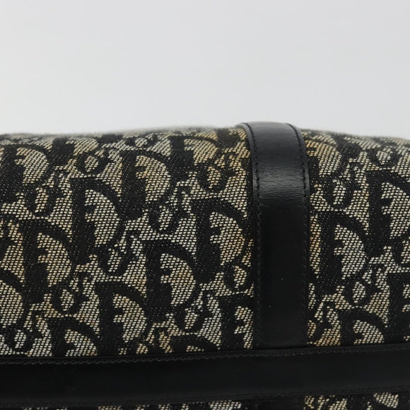 Christian Dior Trotter Canvas Hand Bag Navy Silver Auth am12033A