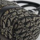 Christian Dior Trotter Canvas Hand Bag Navy Silver Auth am12033A-11