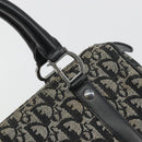 Christian Dior Trotter Canvas Hand Bag Navy Silver Auth am12033A-15