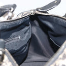 Christian Dior Trotter Canvas Hand Bag Navy Silver Auth am12033A-19