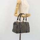 Christian Dior Trotter Canvas Hand Bag Navy Silver Auth am12033A-24