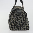 Christian Dior Trotter Canvas Hand Bag Navy Silver Auth am12033A-4