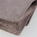 PRADA Hand Bag Leather Purple Silver Auth am12034V-16
