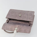 PRADA Hand Bag Leather Purple Silver Auth am12034V-18
