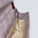 PRADA Hand Bag Leather Purple Silver Auth am12034V-20