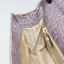 PRADA Hand Bag Leather Purple Silver Auth am12034V-21