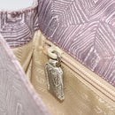 PRADA Hand Bag Leather Purple Silver Auth am12034V-22