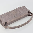 PRADA Hand Bag Leather Purple Silver Auth am12034V-6