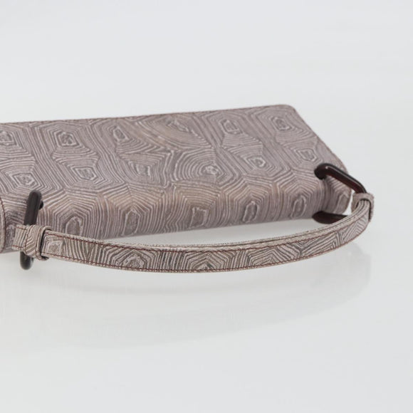 PRADA Hand Bag Leather Purple Silver Auth am12034V