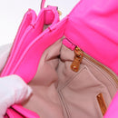 Miu Miu Shoulder Bag Leather Sequins Pink Gold Auth am12035V-22