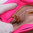 Miu Miu Shoulder Bag Leather Sequins Pink Gold Auth am12035V-30