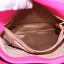 Miu Miu Shoulder Bag Leather Sequins Pink Gold Auth am12035V-31