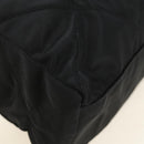 PRADA Chain Tote Bag Nylon Black Gold Auth am12036V-12