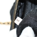 PRADA Chain Tote Bag Nylon Black Gold Auth am12036V-23