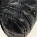Chloe Paddington Hand Bag Leather Black Gold Silver Auth am12037V-12