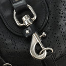 Chloe Kerala Hand Bag Leather Black Silver Auth am12038V-19