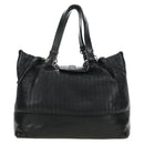 Chloe Kerala Hand Bag Leather Black Silver Auth am12038V-2