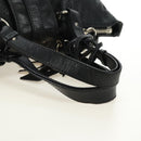 Chloe Kerala Hand Bag Leather Black Silver Auth am12038V-7