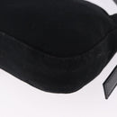 FENDI Mamma Baguette Shoulder Bag Cotton jersey Black Silver Auth am12039A-13