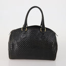 FENDI Zucca Canvas Hand Bag Leather 2 Set Brown Black Auth am12050-3