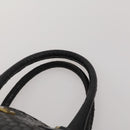 FENDI Zucca Canvas Hand Bag Leather 2 Set Brown Black Auth am12050-6
