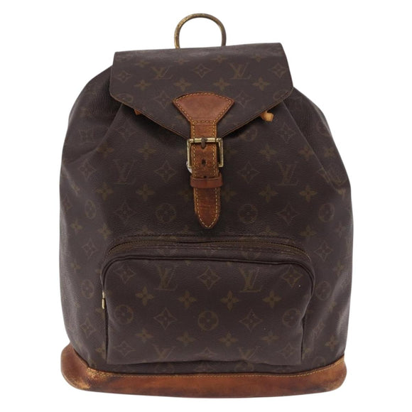 LOUIS VUITTON Monogram Montsouris GM Backpack M51135 LV Auth am12052