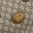 GUCCI GG Plus Supreme Boston Bag PVC Beige Gold Auth am12053-17