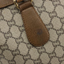GUCCI GG Plus Supreme Boston Bag PVC Beige Gold Auth am12053-10